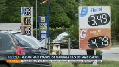 Gasolina e etanol de Maringá aparecem como os mais caros em pesquisa
