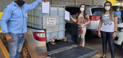 Atvos doa 1.000 litros de álcool 70% no combate à pandemia em Costa Rica
