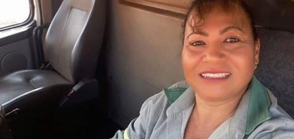 Liamar Paixão, motorista de rodotrem canavieiro na Biosev, será debatedora no Cana Substantivo Feminino On-line