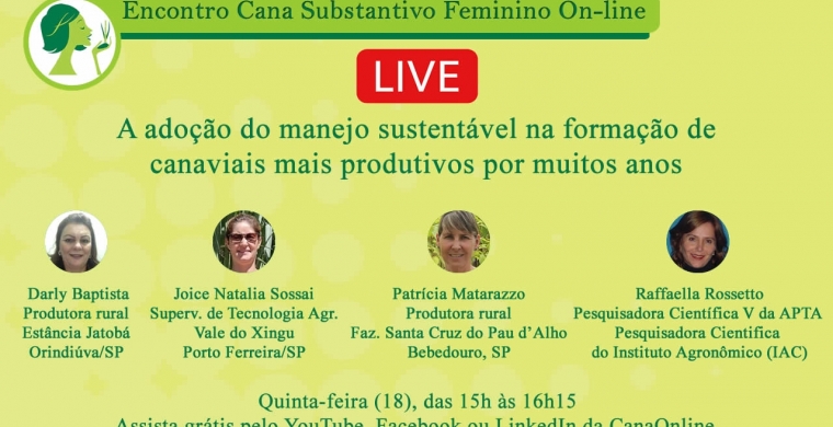 Hoje, live - A adoção do manejo sustentável na formação de canaviais mais produtivos por muitos anos