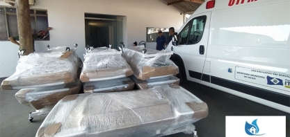 Rio Amambai Agroenergia, de Naviraí/MS, doa camas hospitalares, cestas básicas e álcool 70