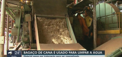 Pesquisa da UFSCar utiliza bagaço de cana para purificação da água