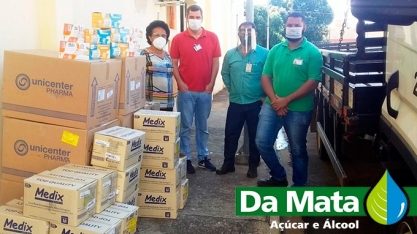 Usina Da Mata doa 20 mil máscaras e 20 mil pares de luvas para Santa Casa de Araçatuba enfrentar Covid-19