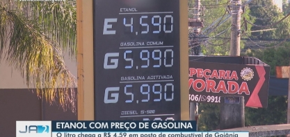 Litro do etanol chega a R$ 4,59 em posto de combustível de Goiânia