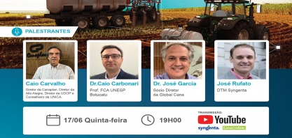 Caio Carvalho será o mediador da live “Inovamos junto com você no CONTROLE DO SPHENOPHORUS”