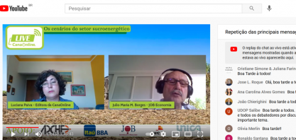 JOB Economia e Planejamento prevê que produção da safra canavieira 21/22 no Centro-Sul não passará de 550 milhões de toneladas