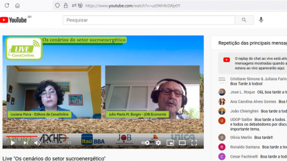 JOB Economia e Planejamento prevê que produção da safra canavieira 21/22 no Centro-Sul não passará de 550 milhões de toneladas