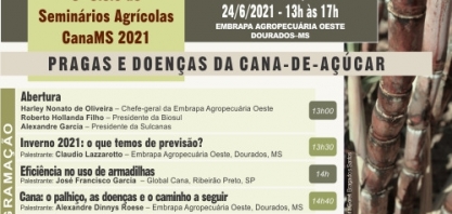 Convite 6º Ciclo de Seminários Agrícolas CanaMS 2021