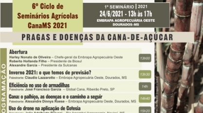 Convite 6º Ciclo de Seminários Agrícolas CanaMS 2021