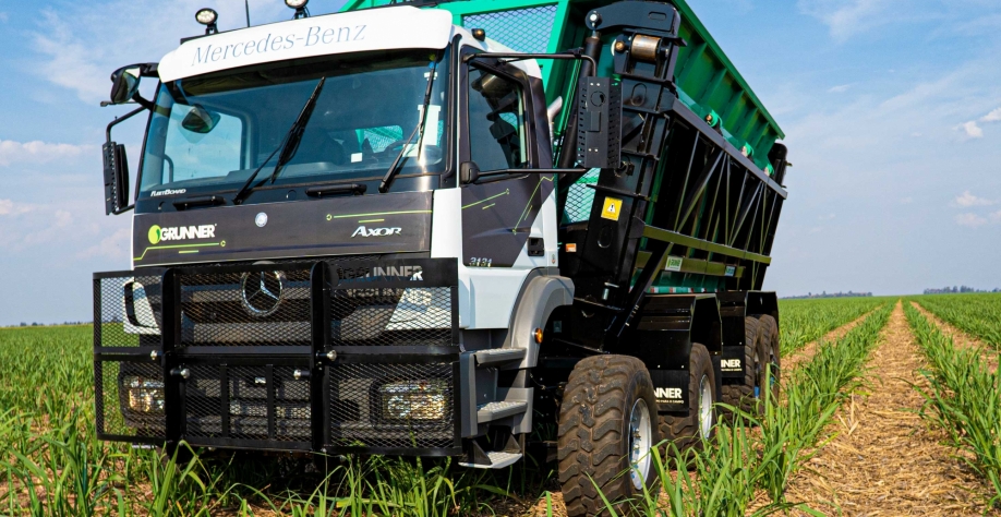 Tecnologia de direção autônoma aumentou produtividade e longevidade das áreas e reduziu consumo de combustível em 60%. Foto: Divulgação Agrocana Caiana