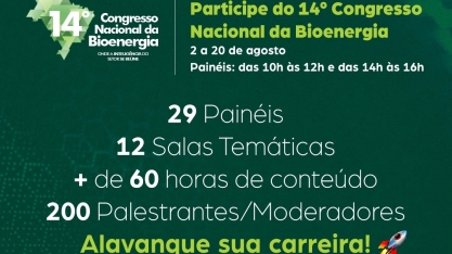 Na próxima segunda-feira começa o 14º Congresso Nacional da Bioenergia – UDOP