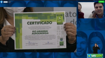 Rio Amambai Agroenergia recebe premiação de Selo Social Empresa de Respeito