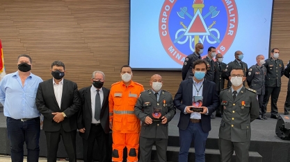 WD Agroindustrial recebe homenagem do Corpo de Bombeiros pelas parcerias em ações sociais