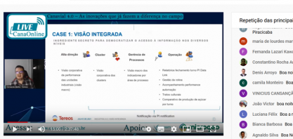 Sucesso do Programa Indústria 4.0 impulsiona Tereos a adotá-lo em todas as suas unidades