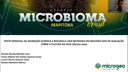 Segundo trabalho finalista do 'Desafio Microbioma Brasil' é de Luís Eduardo Magalhães, na Bahia