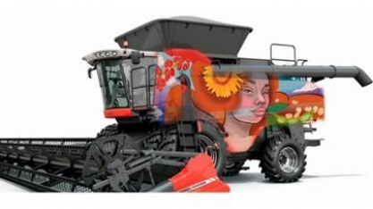 Artistas brasileiros criam artes para personalizar colheitadeiras Massey Ferguson