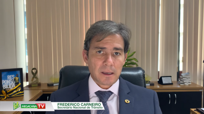 Megacana - Nova combinação de 11 eixos permite eficiência logística e segura no transporte da cana, diz Frederico Moura, do Senatran