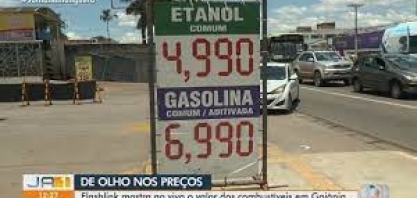 Flashlink flagra gasolina a R$ 6,99 em posto de combustíveis de Goiânia