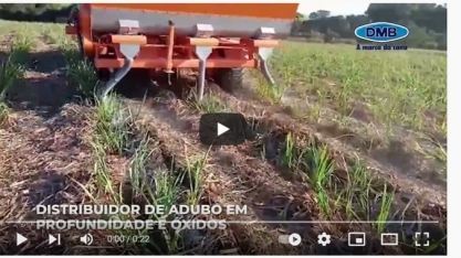 Implemento da DMB aplica adubo e óxido na mesma operação