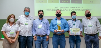 Premiação IAC: Estiva é campeã nacional por qualidade dos canaviais