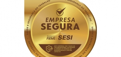 Alcoolvale recebe do SESI o Selo Ouro de Empresa Segura