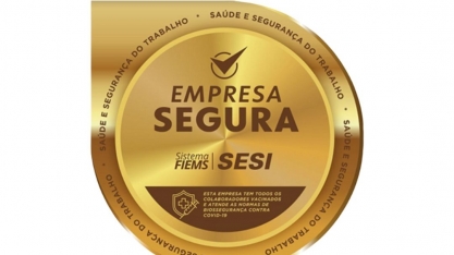 Alcoolvale recebe do SESI o Selo Ouro de Empresa Segura