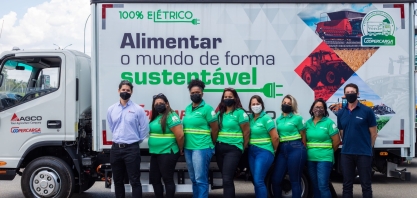 AGCO incorpora caminhões elétricos e a gás em sua frota