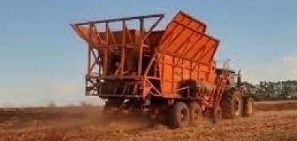 Plantio direto de cana sobre palhada de soja com plantadora automatizada