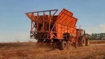 Plantio direto de cana sobre palhada de soja com plantadora automatizada