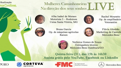 Confira os links para acompanhar a live: “Mulheres caminhoneiras – Na direção dos seus sonhos”