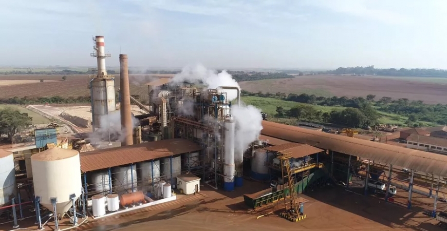 Usina de cana-de-açúcar na região de Ribeirão Preto (SP) — Foto: Reprodução/EPTV