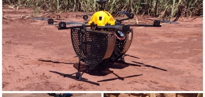Alcoolvale realiza liberação de Cotesia flavipes via drone