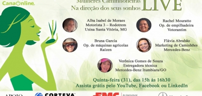 Se inscreva na live: “Mulheres caminhoneiras – Na direção dos seus sonhos”