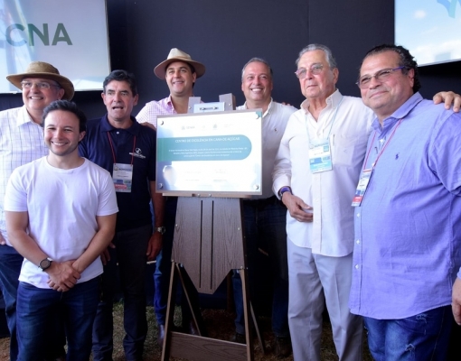 Lançamento da Pedra Fundamental do Centro de Excelência em cana-de-açúcar. Divulgação