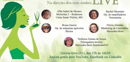 Live “Mulheres Caminhoneiras – Na direção dos seus sonhos”