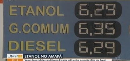 Amapá tem o preço mais caro do etanol no país