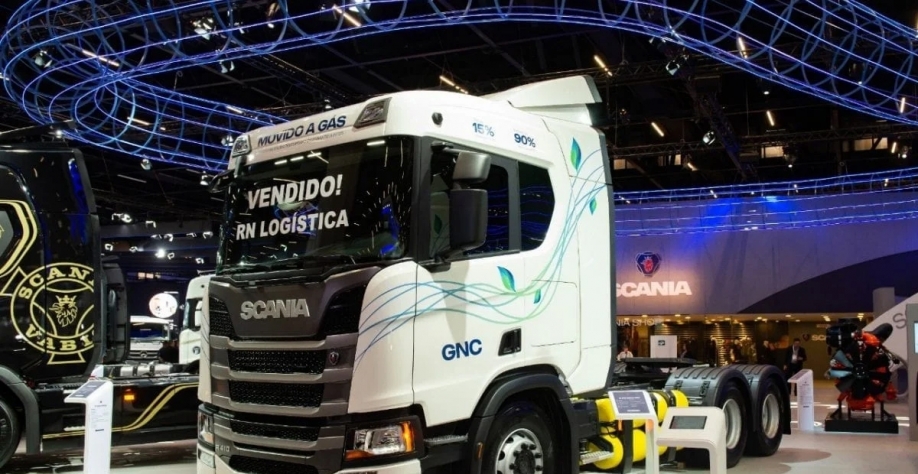 A fabricante sueca Scania espera mais que quadruplicar as vendas de caminhões a gás natural ou biometano nos próximos anos (Foto: Scania/Divulgação )