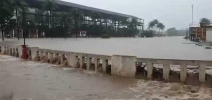 Rio Cruangi transborda e águas invadem a Usina Coaf
