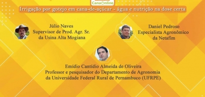 Irrigação por gotejo em cana-de-açúcar - água e nutrição na dose certa