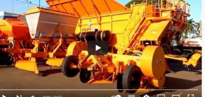 Área de exposição dos produtos DMB sendo preparada para o 18° Agronegócios Copercana