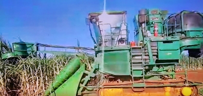 Profissionais da Umoe Bioenergy adaptam colhedora de cana para corte de Meiosi