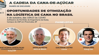 Oportunidades na logística da cana será tema de painel na 4ª edição do Esalqshow