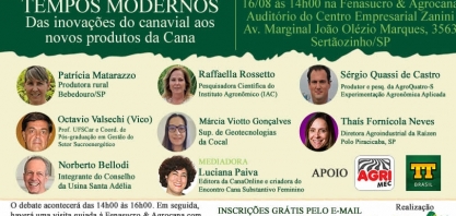 Debate “Tempos Modernos” será presencial e acontecerá na Fenasucro & Agrocana