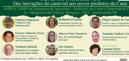 Nesta terça-feira, 16, o debate na Fenasucro & Agrocana será sobre as inovações que levam à sustentabilidade do setor