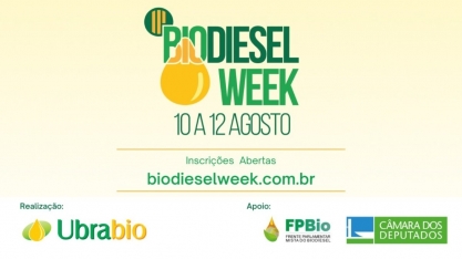 Um dos maiores eventos de biocombustíveis do país, Biodiesel Week chega à 3ª edição e ocorrerá de forma presencial e virtual na Câmara dos Deputados