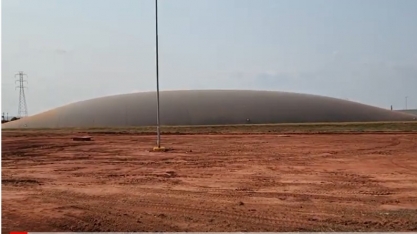 Na planta de Biogás da Tereos, 70% da matéria orgânica da vinhaça é convertida em biogás