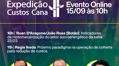 Indicadores de motomecanização no Expedição Custos Cana