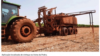 Aplicação localizada de vinhaça aumenta a produtividade e a longevidade dos canaviais da Pedra Agroindustrial