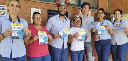 Alcoolvale recebe Escola Sesi/Senai para divulgação de cursos