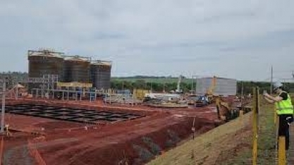 Construção da planta de E2G no Bioparque Bonfim, da Raízen em Guariba, SP, segue em ritmo acelerado